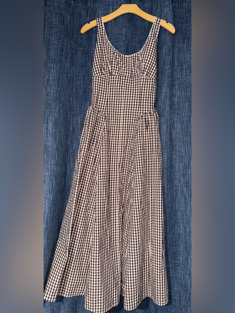SOLD!! Abercrombie & Fitch Bra Free Dylan Midi Dress Color Mahogany Pattern - Picture 12 of 13